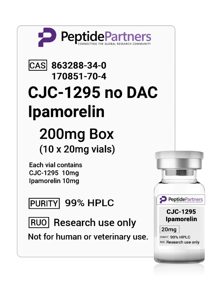 Peptide Partners Combo Vial - CJC - 1295 no DAC/Ipamorelin (10 x 20mg vials)