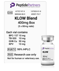 Peptide Partners KLOW Blend - BPC - 157/TB - 500/GHK - Cu/KPV (5 x 80mg vials)