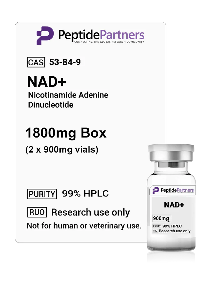Peptide Partners NAD+ Buffered (2 x 900mg vials)