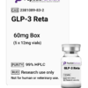 Peptide Partners GLP - 3 Retatrutide (5 x 12mg vials)