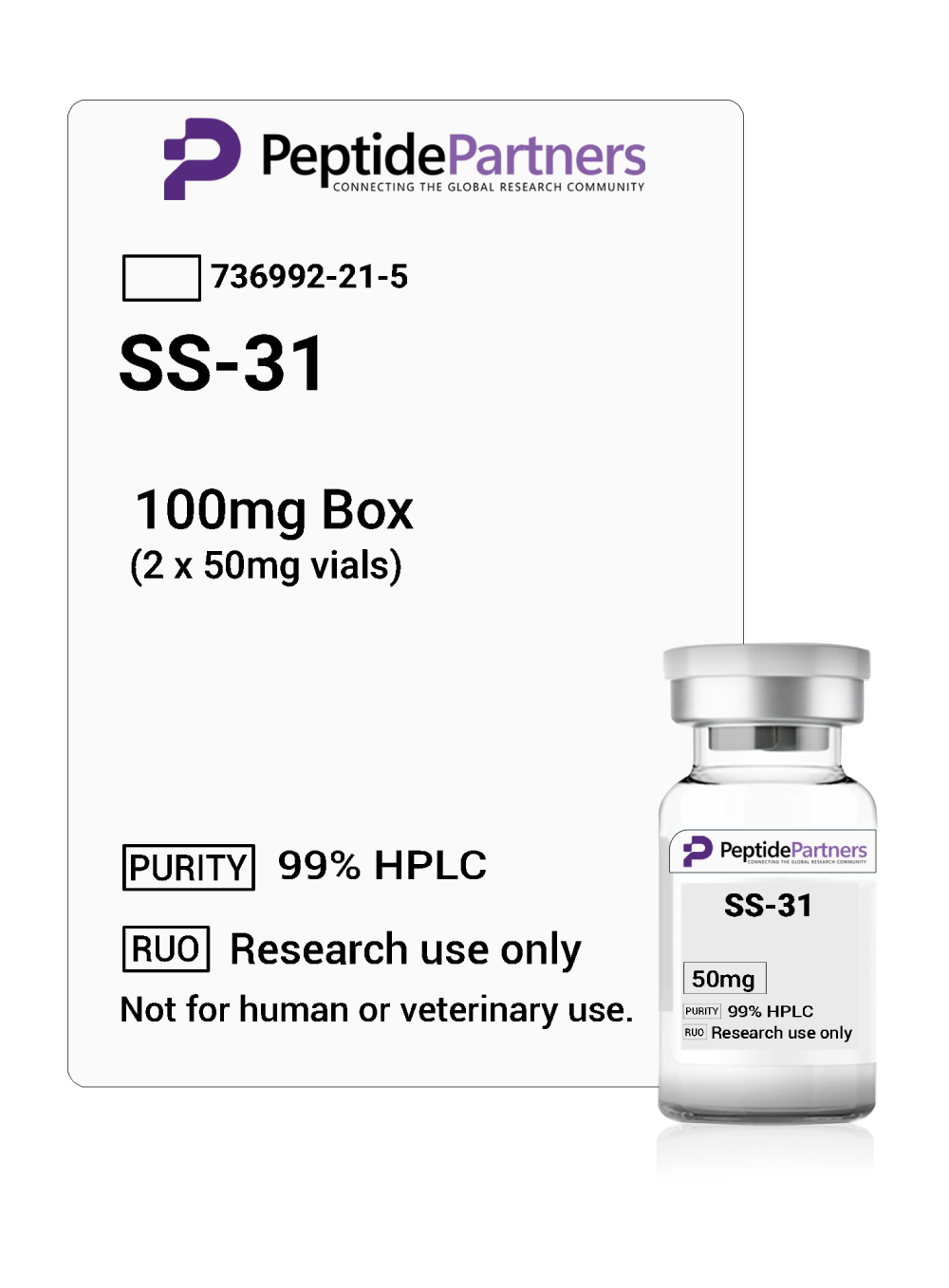 Peptide Partners SS - 31 (2 x 50mg vials)